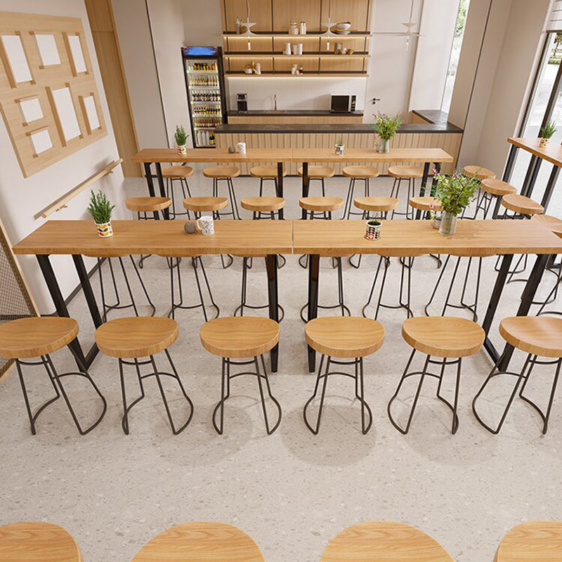 Modern Rectangle Sled Base Solid Wood Bar Table for Kitchen Dining Room Clearhalo 'Bar Furniture' 'Bar Tables' 'bar_tables' 'furn' 'furn_bar_tables' 'Furniture' 'Kitchen & Dining Furniture' 7719064