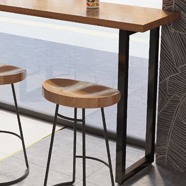 Modern Rectangle Sled Base Solid Wood Bar Table for Kitchen Dining Room Clearhalo 'Bar Furniture' 'Bar Tables' 'bar_tables' 'furn' 'furn_bar_tables' 'Furniture' 'Kitchen & Dining Furniture' 7719069