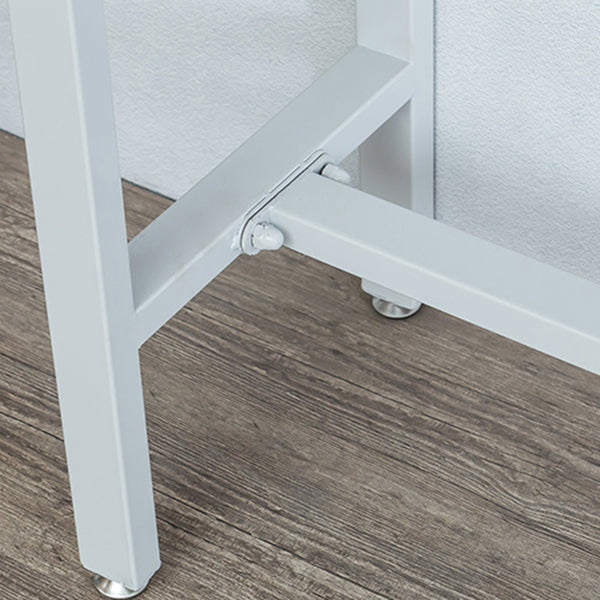 Moderner Bartisch aus massivem Holz mit rechteckigem Bockgestell für die Küche und das Esszimmer