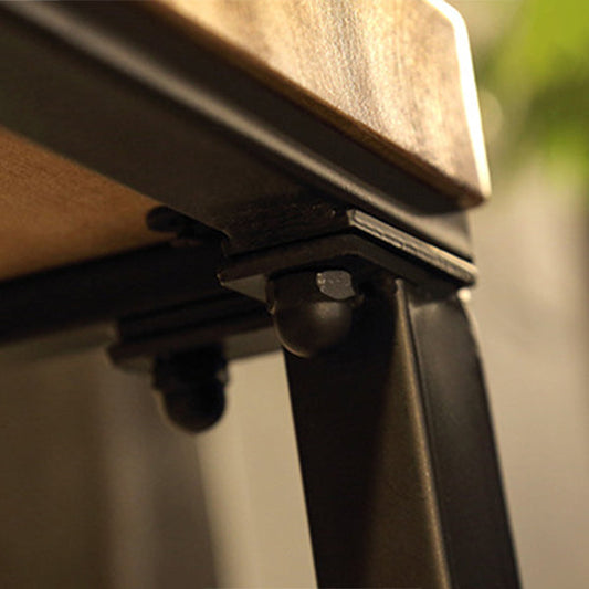 Moderne rechthoek massief houten balk BAAR BAAR TAFEL VOOR KEUKEN EINKAMER