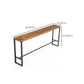 Moderner rechteckiger Bartisch mit Bockgestell aus massivem Holz für die Küche und das Esszimmer