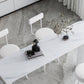 Modern Sintered Stone Double Pedestal Dining Bar Table for Kitchen Dining Room Clearhalo 'Bar Furniture' 'Bar Tables' 'bar_tables' 'furn' 'furn_bar_tables' 'Furniture' 'Kitchen & Dining Furniture' 7719168