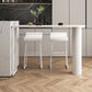 Modern Sintered Stone Double Pedestal Dining Bar Table for Kitchen Dining Room Clearhalo 'Bar Furniture' 'Bar Tables' 'bar_tables' 'furn' 'furn_bar_tables' 'Furniture' 'Kitchen & Dining Furniture' 7719170