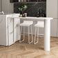 Modern Sintered Stone Double Pedestal Dining Bar Table for Kitchen Dining Room Clearhalo 'Bar Furniture' 'Bar Tables' 'bar_tables' 'furn' 'furn_bar_tables' 'Furniture' 'Kitchen & Dining Furniture' 7719172