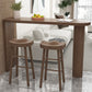 Modern Living Room Solid Wood Double pedestal Bar Dining Table Clearhalo 'Bar Furniture' 'Bar Tables' 'bar_tables' 'furn' 'furn_bar_tables' 'Furniture' 'Kitchen & Dining Furniture' 7719180