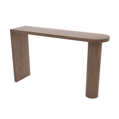 Modern Living Room Solid Wood Double pedestal Bar Dining Table Without Chairs Clearhalo 'Bar Furniture' 'Bar Tables' 'bar_tables' 'furn' 'furn_bar_tables' 'Furniture' 'Kitchen & Dining Furniture' 7719182