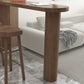 Modern Living Room Solid Wood Double pedestal Bar Dining Table Clearhalo 'Bar Furniture' 'Bar Tables' 'bar_tables' 'furn' 'furn_bar_tables' 'Furniture' 'Kitchen & Dining Furniture' 7719186