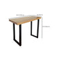 Kitchen Natural Finish Solid Wood Pub Table with Black Metal Frame Clearhalo 'Bar Furniture' 'Bar Tables' 'bar_tables' 'furn' 'furn_bar_tables' 'Furniture' 'Kitchen & Dining Furniture' 7719215