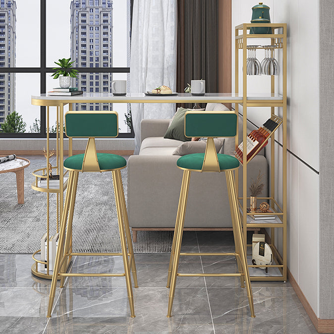 Double Pedestal Sintered Stone Dining Bar Table for Kitchen Dining Room Clearhalo 'Bar Furniture' 'Bar Tables' 'bar_tables' 'furn' 'furn_bar_tables' 'Furniture' 'Kitchen & Dining Furniture' 7719292