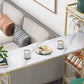Double Pedestal Sintered Stone Dining Bar Table for Kitchen Dining Room Clearhalo 'Bar Furniture' 'Bar Tables' 'bar_tables' 'furn' 'furn_bar_tables' 'Furniture' 'Kitchen & Dining Furniture' 7719294