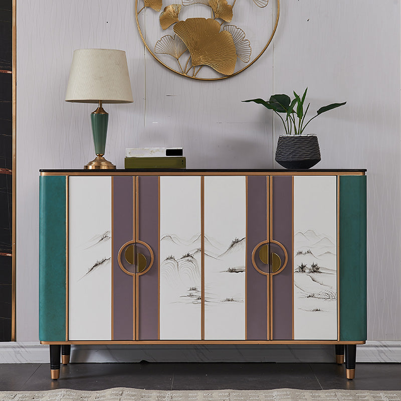 Contemporary & Modern Style Wood Buffet Sideboard with Cabinets Clearhalo 'buffet_sideboard' 'Buffets & Sideboards' 'furn' 'furn_buffet_sideboard' 'Furniture' 'Kitchen & Dining Furniture' 7719345