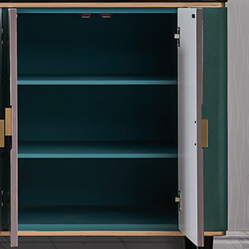 Contemporary & Modern Style Wood Buffet Sideboard with Cabinets Clearhalo 'buffet_sideboard' 'Buffets & Sideboards' 'furn' 'furn_buffet_sideboard' 'Furniture' 'Kitchen & Dining Furniture' 7719347