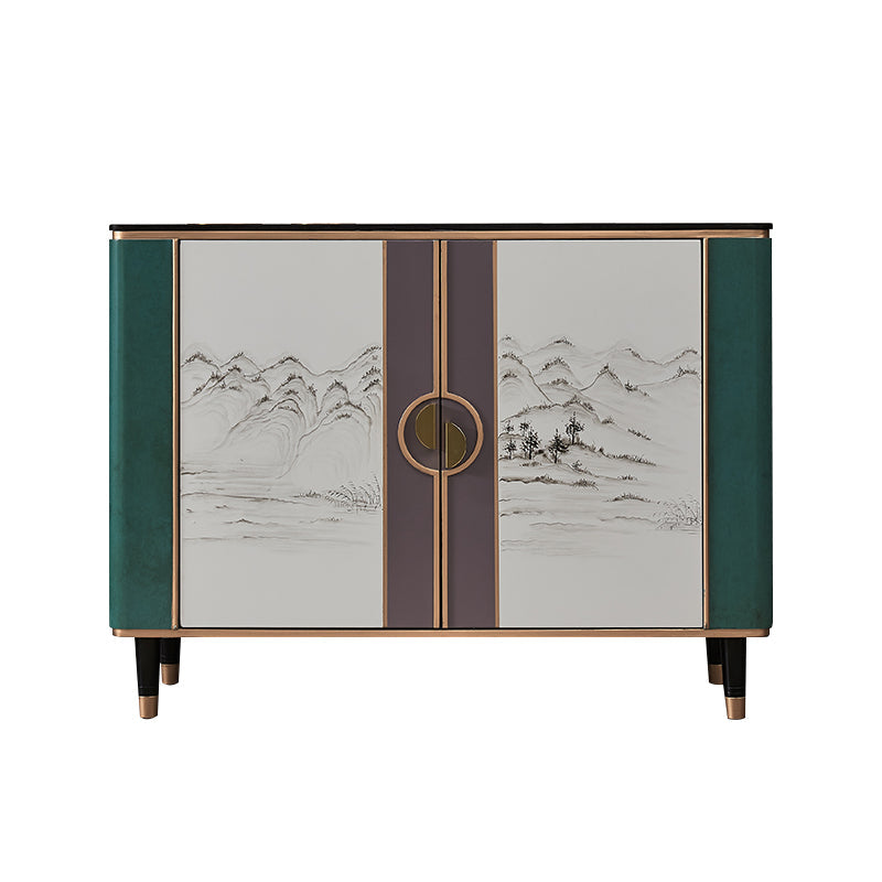 Contemporary & Modern Style Wood Buffet Sideboard with Cabinets Clearhalo 'buffet_sideboard' 'Buffets & Sideboards' 'furn' 'furn_buffet_sideboard' 'Furniture' 'Kitchen & Dining Furniture' 7719349