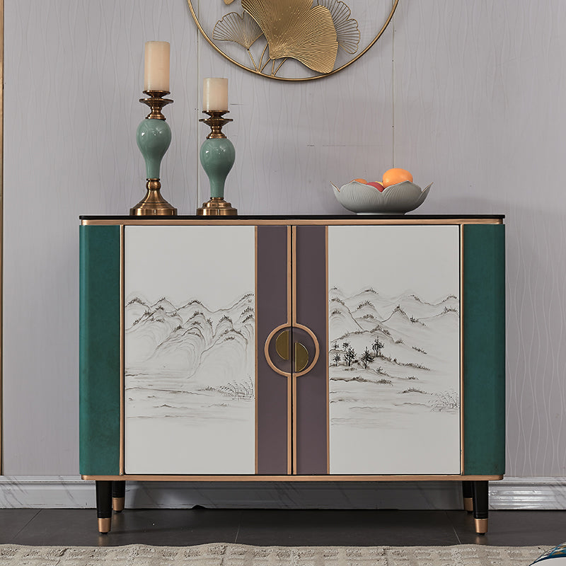 Contemporary & Modern Style Wood Buffet Sideboard with Cabinets 47"L x 16"W x 35"H Clearhalo 'buffet_sideboard' 'Buffets & Sideboards' 'furn' 'furn_buffet_sideboard' 'Furniture' 'Kitchen & Dining Furniture' 7719351