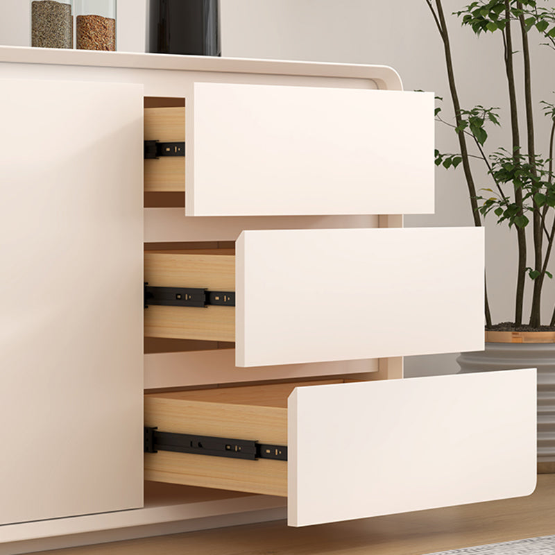 Contemporary Style Wood Sideboard Cabinet with Cabinets and Drawers