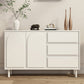 Contemporary Wooden White Sideboard Cabinet with Doors and Drawers Clearhalo 'buffet_sideboard' 'Buffets & Sideboards' 'furn' 'furn_buffet_sideboard' 'Furniture' 'Kitchen & Dining Furniture' 7719437
