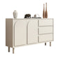 Contemporary Wooden White Sideboard Cabinet with Doors and Drawers 63"L x 14"W x 37"H Clearhalo 'buffet_sideboard' 'Buffets & Sideboards' 'furn' 'furn_buffet_sideboard' 'Furniture' 'Kitchen & Dining Furniture' 7719439