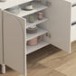 Contemporary Wooden White Sideboard Cabinet with Doors and Drawers Clearhalo 'buffet_sideboard' 'Buffets & Sideboards' 'furn' 'furn_buffet_sideboard' 'Furniture' 'Kitchen & Dining Furniture' 7719440