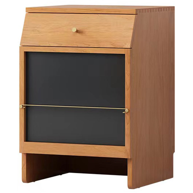 Armadietto per esposizioni in legno massiccio in stile nordico con cassetto per soggiorno