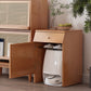 Nordic Style Massivholz -Displayschrank mit Schublade für Wohnzimmer