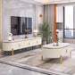 Marble TV Media Console Glam Media Console TV Stand with Drawers