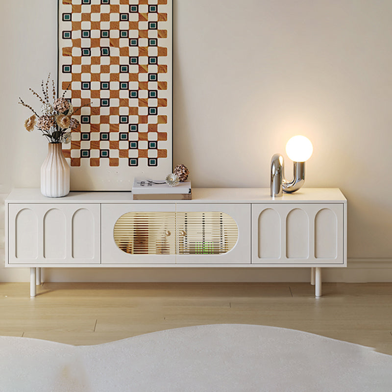 Modern TV Console Wooden Media Console TV Stand with 2 Drawers 63"L x 12"W x 18"H Clearhalo 'furn' 'furn_tv_stands_entertainment_centers' 'Furniture' 'Living Room Furniture' 'TV Stands & Entertainment Centers' 'TV Stands & Media Storage Furniture' 'tv_stands_entertainment_centers' 7723080