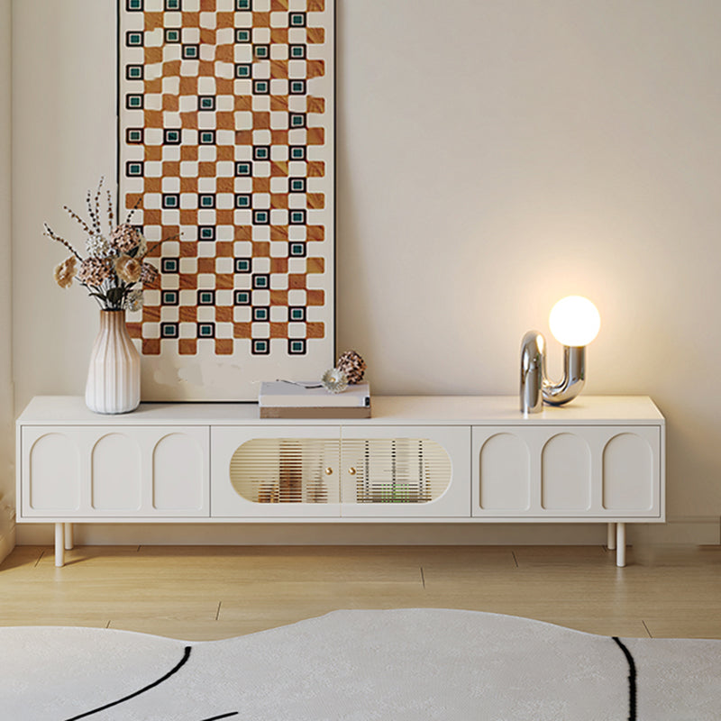 Modern TV Console Wooden Media Console TV Stand with 2 Drawers 87"L x 12"W x 18"H Clearhalo 'furn' 'furn_tv_stands_entertainment_centers' 'Furniture' 'Living Room Furniture' 'TV Stands & Entertainment Centers' 'TV Stands & Media Storage Furniture' 'tv_stands_entertainment_centers' 7723085