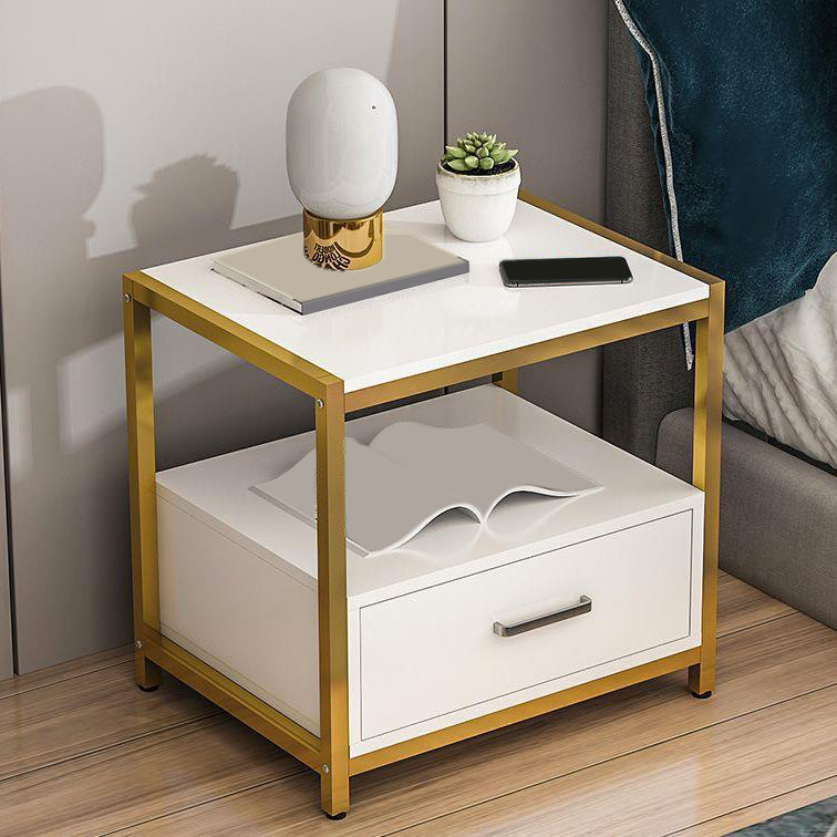 Table de chevet de table de rangement ouvert contemporain