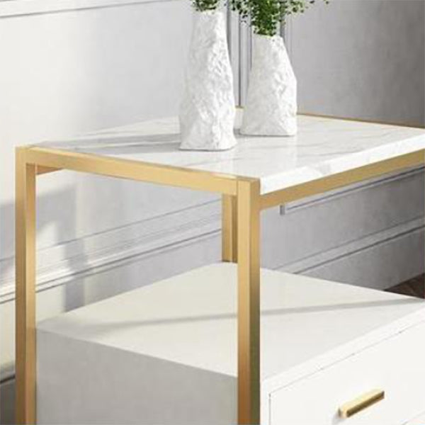 Table de chevet de table de rangement ouvert contemporain