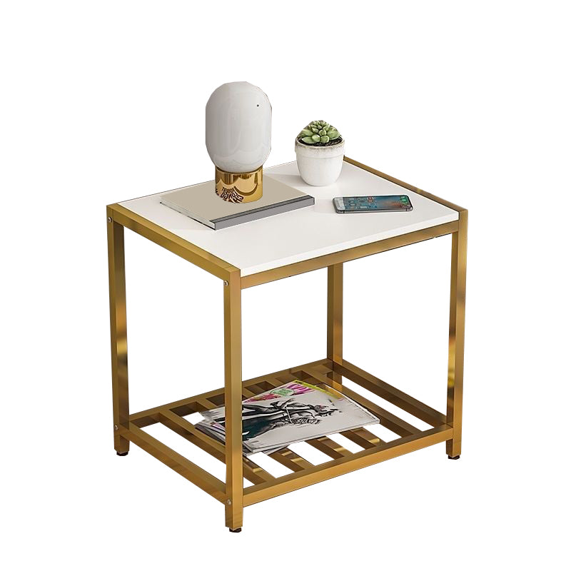 Table de chevet de table de rangement ouvert contemporain