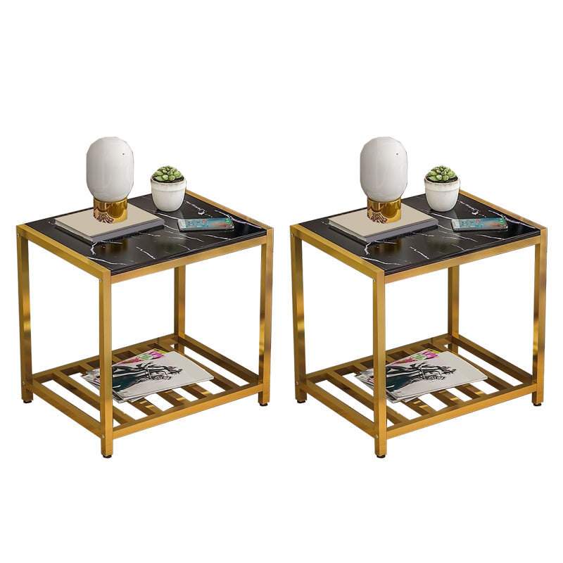 Table de chevet de table de rangement ouvert contemporain