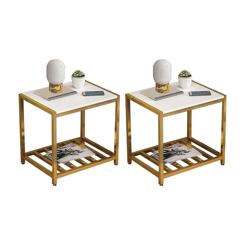 Table de chevet de table de rangement ouvert contemporain