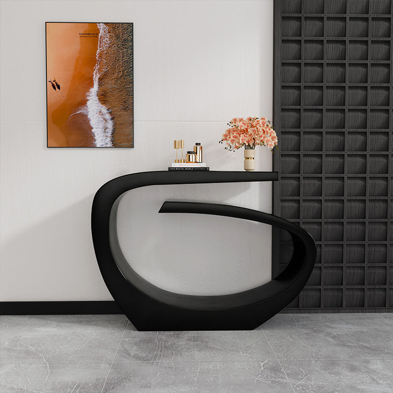 Tabla de acento de consola contemporánea con soporte de acero para Hall