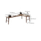 Contemporary Writing Desk Solid Wood Office Desk , 29.25 Inch H