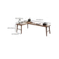 Contemporary Writing Desk Solid Wood Office Desk , 29.25 Inch H