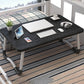 Table d'ordinateur portable de bureau de forme rectangulaire bureau en bois en noir / vert / rose / blanc