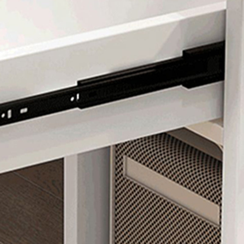 Escritorio de escritura para el hogar de madera de ingeniería 1 cajón de cajones escritorio de oficina rectangular con estantería