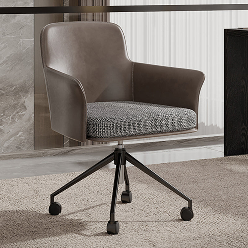 ミッドバックオフィスチェアコンテンポラリースイベルローリングタスクチェア