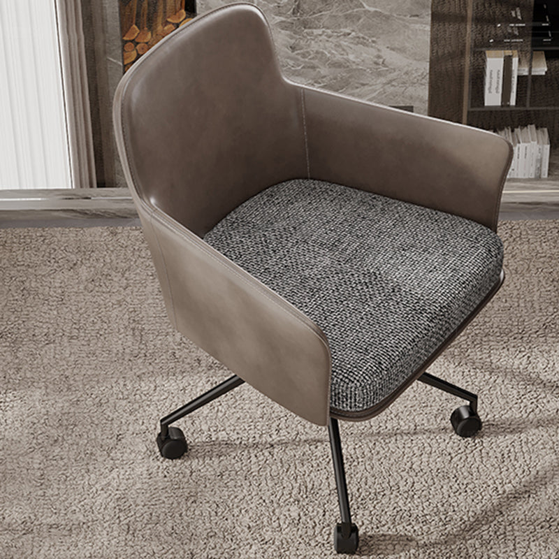 ミッドバックオフィスチェアコンテンポラリースイベルローリングタスクチェア