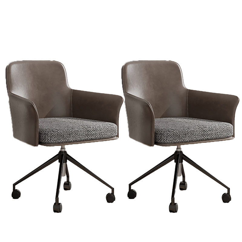 ミッドバックオフィスチェアコンテンポラリースイベルローリングタスクチェア