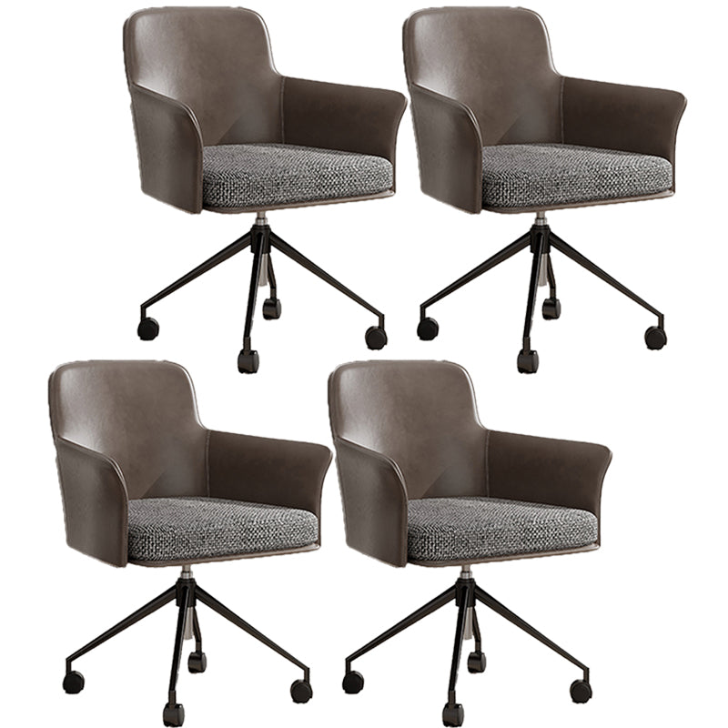 ミッドバックオフィスチェアコンテンポラリースイベルローリングタスクチェア