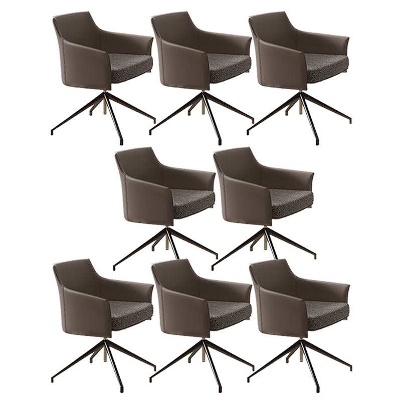 ミッドバックオフィスチェアコンテンポラリースイベルローリングタスクチェア