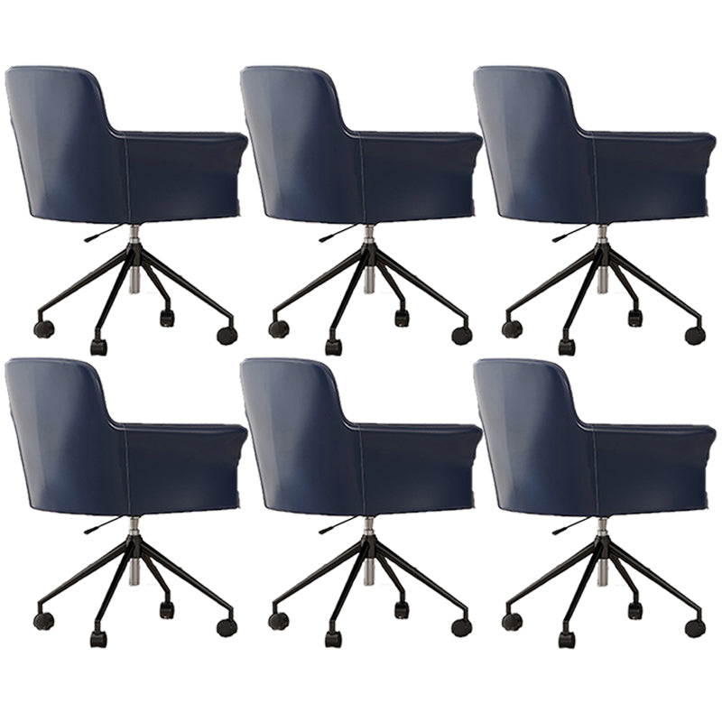 ミッドバックオフィスチェアコンテンポラリースイベルローリングタスクチェア