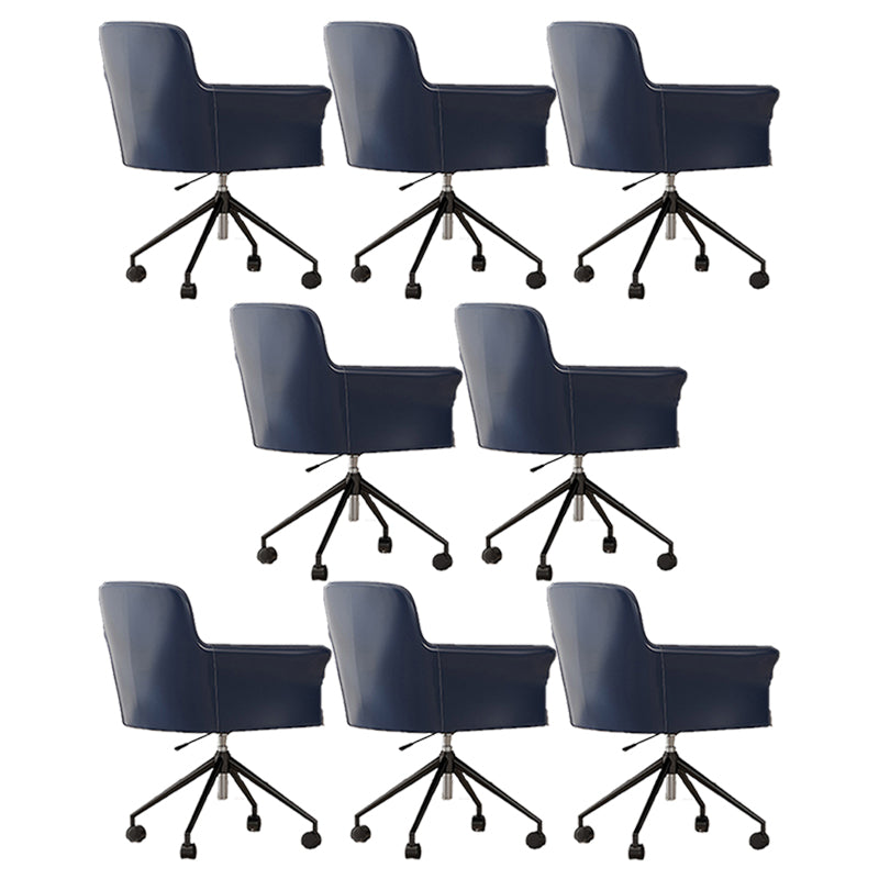 ミッドバックオフィスチェアコンテンポラリースイベルローリングタスクチェア