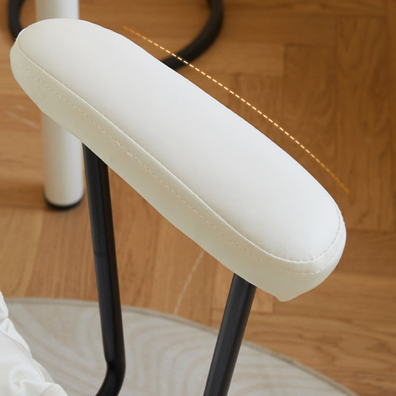 Modern Padded Arms Office Chair Leather Tilt Mechanism No Distressing Ergonomic Desk Chair