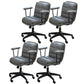 Modern Padded Arms Office Chair Leather Tilt Mechanism No Distressing Ergonomic Desk Chair