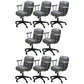 Modern Padded Arms Office Chair Leather Tilt Mechanism No Distressing Ergonomic Desk Chair