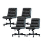 Armless Office Chair Conference Chair with Wheels for Living Room Home