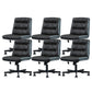 Armless Office Chair Conference Chair with Wheels for Living Room Home