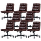 Armless Office Chair Conference Chair with Wheels for Living Room Home